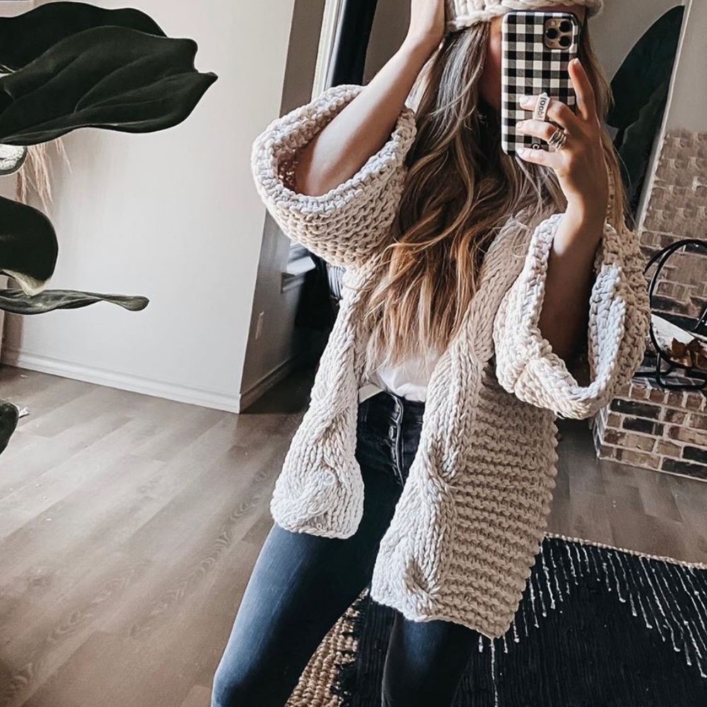 New Vici All to Myself Chunky Knit sweater - Picture 2 of 5